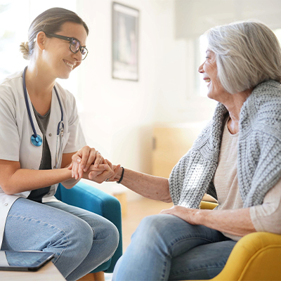 Nurse and Patient at CVH