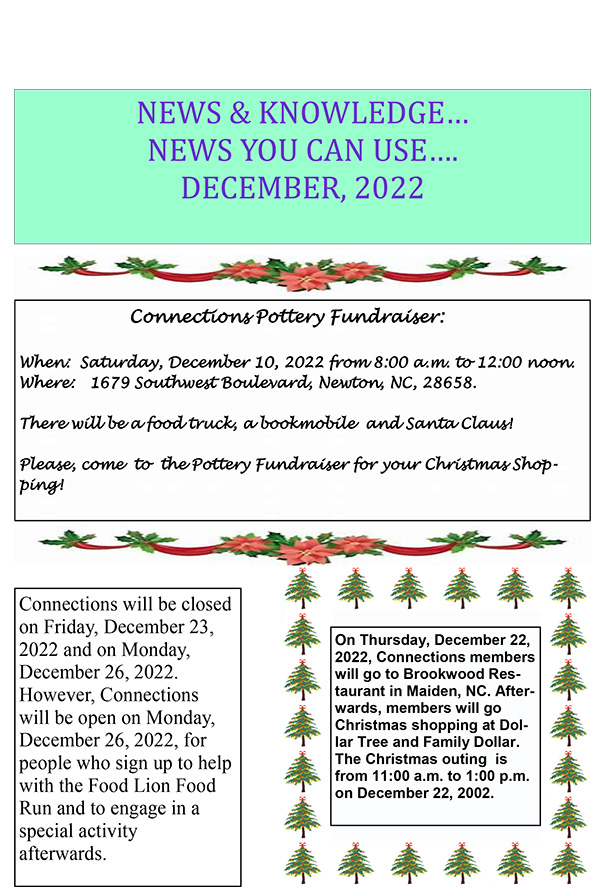 Connections Newsletter December 2022