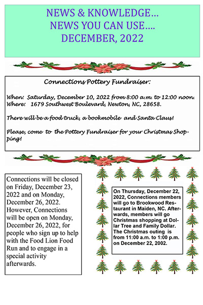 Connections Newsletter December 2022