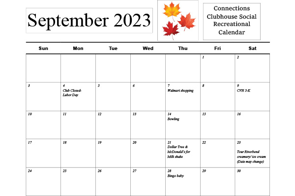September 2023 calendar