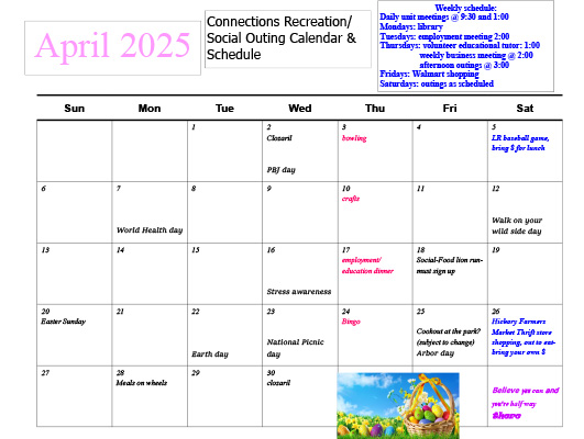 4.25 Calendar