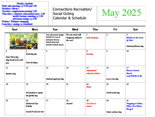 5.25 Calendar